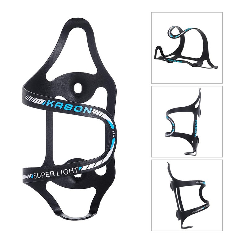KABON Bike Water Bottle Holder, KABON Lightweight Bicycle Alloy Aluminum Side Load Water Bottle Cage Brackets for Road Bike Cycling Accessories - Blue - Image 3